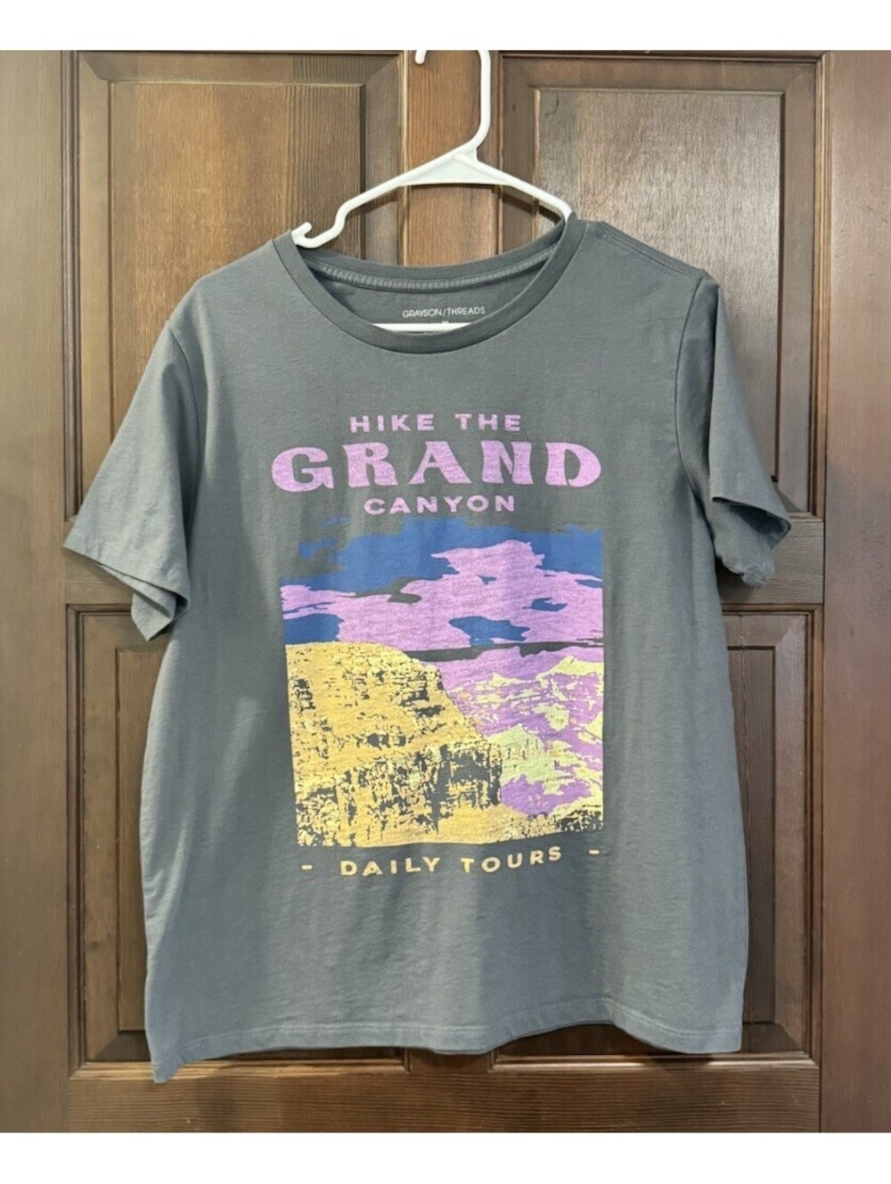 Grayson/Threads Grand Canyon Gray Cotton Blend Crew Neck Tee XL